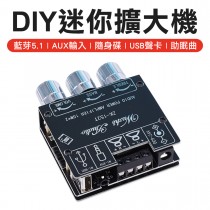 Diy迷你音擴機 電腦喇叭擴大器 分音器 低音炮 音響 音箱 喇叭