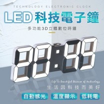 LED 3D立體數字時鐘 電子時鐘 USB時鐘 可壁掛 科技電子鐘 數字鐘 電子鬧鐘 掛鐘 萬年曆